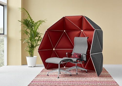 Herman Miller Setu Lounge Chair and Ottoman Kivo