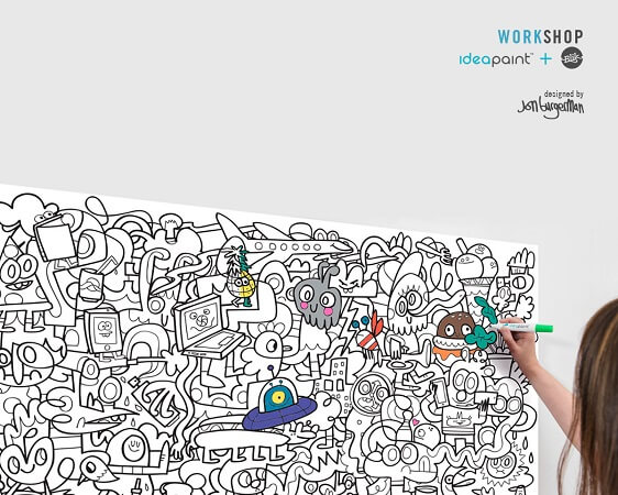 IdeaPaint Workshop Coloring Decal